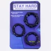 Bộ 3 vòng đeo Stay Hard đen