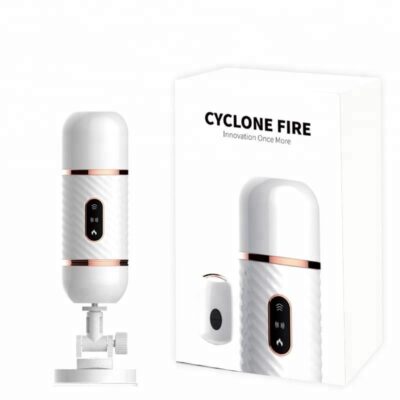 Dương vật giả rung thụt phát nhiệt Cyclone Fire điều khiển từ xa